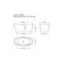 GRADE A2 - Freestanding Double Ended Bath 1500 x 720mm - Alvor