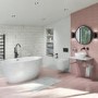 GRADE A1 - Alvor Matt White Oval Double Ended Freestanding Bath - 1500 x 720mm