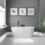 GRADE A2 - Gable Modern Back To Wall Freestanding Bath - 1700 x 800mm