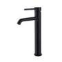 Tall Black Single Lever Mono Basin Mixer Tap - Arissa