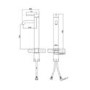 Tall Black Single Lever Mono Basin Mixer Tap - Arissa