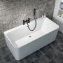 Black Bath Shower Mixer Tap With Chrome - Arissa