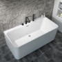 Black Bath Shower Mixer Tap - 4 tap hole - Arissa