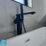 Black Freestanding Bath Shower Mixer Tap - Zana
