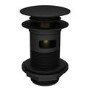 GRADE A1 - Arissa Matt Black Slotted Sprung Basin Waste