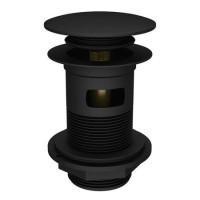 GRADE A1 - Arissa Matt Black Slotted Sprung Basin Waste