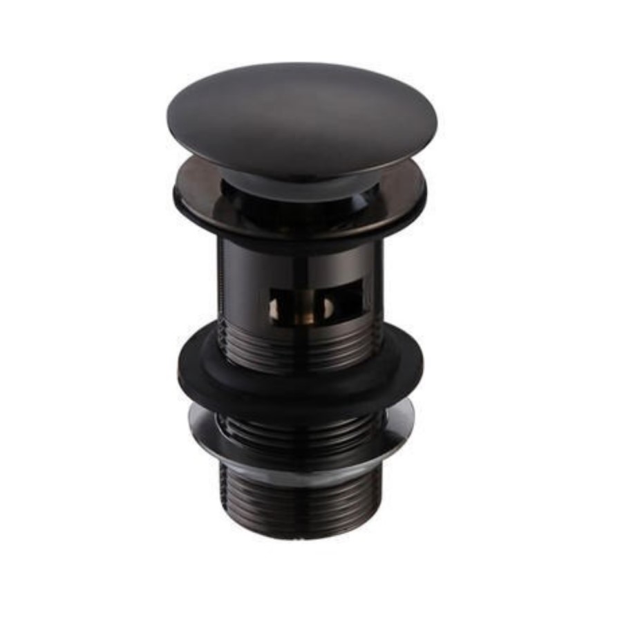 Black Click Clack Slotted Basin Waste - Arissa