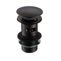 Black Click Clack Slotted Basin Waste - Arissa Black Click Clack Slotted Basin Waste - Arissa