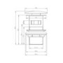 Black Click Clack Slotted Basin Waste - Arissa