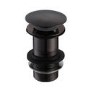 GRADE A1 - Arissa Matt Black Unslotted Sprung Basin Waste