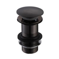 GRADE A1 - Arissa Matt Black Unslotted Sprung Basin Waste