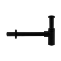Matt Black Round Basin Bottle Trap - Arissa