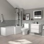 3 Piece Matt Black Bathroom Accessory Set - Arissa