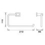 3 Piece Matt Black Bathroom Accessory Set - Arissa