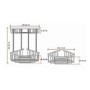 Matt Black Corner Shower Caddy - Arissa