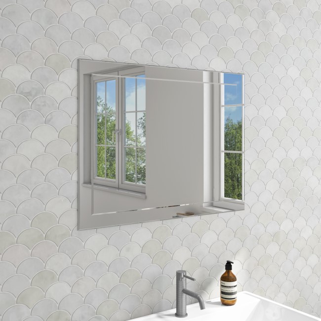 Rectangular Bathroom Mirror 800 x 600mm - Tucana