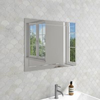 GRADE A1 - Rectangular Bathroom Mirror 800 x 600mm - Tucana