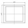 GRADE A1 - Rectangular Bathroom Mirror 800 x 600mm - Tucana