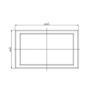 ONLY OPENED - Tucana Bathroom Mirror - 1000 x 600mm