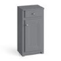 400mm Bathroom Cabinet - Door and Drawer - Grey - Traditional - Westbury