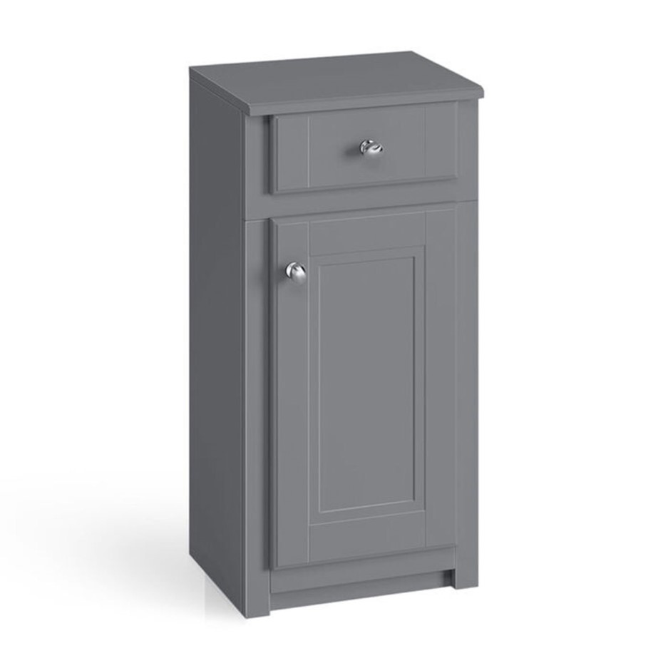 400mm Bathroom Door and Drawer Grey Traditional