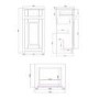 400mm Bathroom Cabinet - Door and Drawer - Grey - Traditional - Westbury