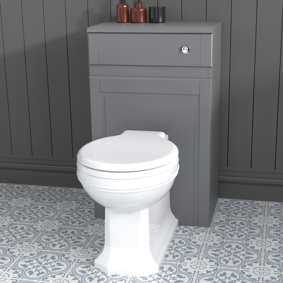 Traditional Grey Toilet WC Unit 500mm Westbury Range Better Bathrooms
