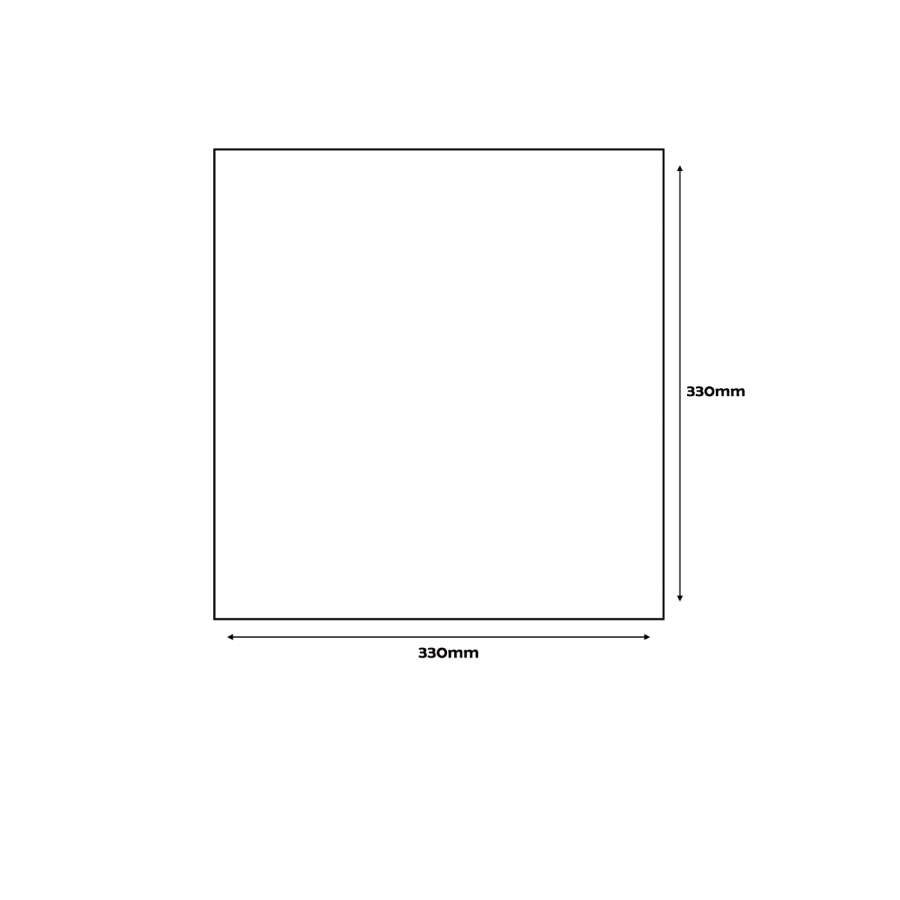 White  3D Effect Wall Tile 330 x 330mm - Almo