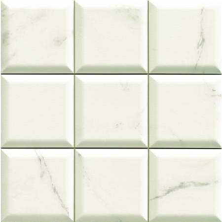 White Calacatta Marble Effect Wall Tile 330 x 330mm - Almo