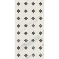 White Décor Wall Tile 300 x 600mm - Marmore