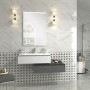 White Marble Effect Wall Tile 300 x 600mm - Marmore