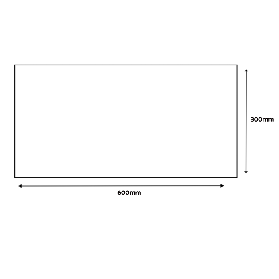 Dove Grey Concrete Effect Floor/Wall Tile 300 x 600mm - Beton