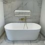 White Polished Marble Effect Floor/Wall Tile 797mm x 797mm - Ampla