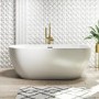 White 3D Effect Wall Tile 33 x 33cm - Aster