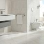 33cm x 33cm Zento White Floor Tile