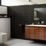 Black Gloss Wall Tile 100 x 200mm - Metro