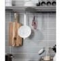 10cm x 20cm Metro Flat Grey Gloss Wall Tile