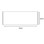 GRADE A1 - Matt White Wall Tile 100 x 300mm - Metro
