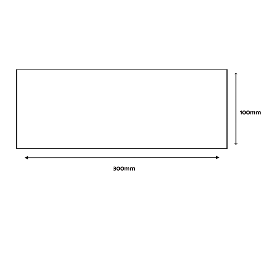 GRADE A1 - Matt White Wall Tile 100 x 300mm - Metro