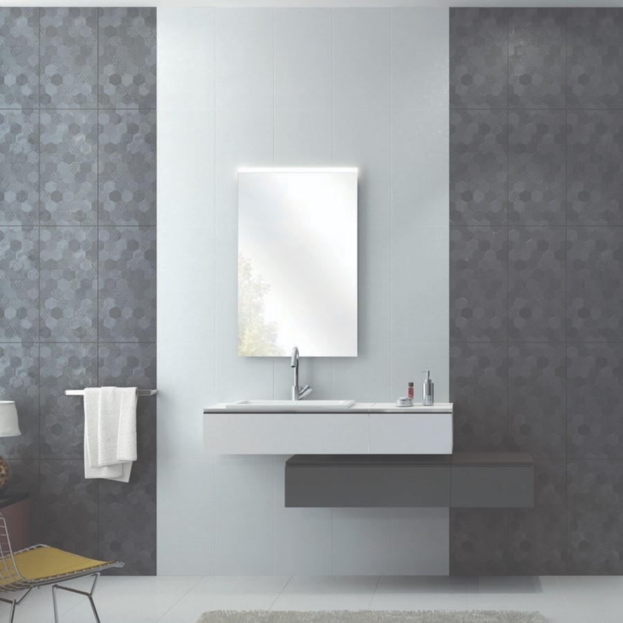 30cm x 60cm Modello Anthracite Decor Wall Tile