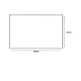 White Pinstripe Wall Tile 250 x 500mm - Laina