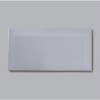 Grey Bevelled Wall Tile 100 x 200mm - Metro