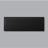 Black Bevelled Wall Tile 100 x 300mm - Metro