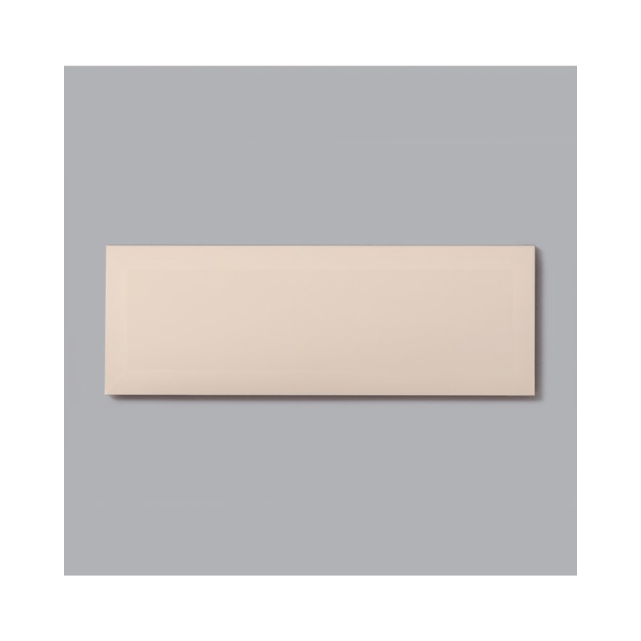 Cream Bevelled Wall Tile 100 x 300mm - Metro