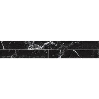 Black Marquina Split Face Wall Tile 80 x 442.5mm - Bata