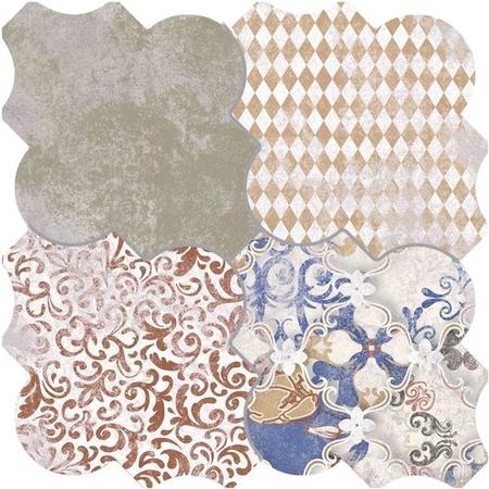 Multi Colour Patterned Floor/Wall Tile 45 x 45cm - Nerja