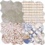 Multi Colour Patterned Floor/Wall Tile 45 x 45cm - Nerja