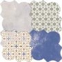 Multi Colour Patterned Floor/Wall Tile 45 x 45cm - Nerja