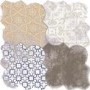 Multi Colour Patterned Floor/Wall Tile 45 x 45cm - Nerja