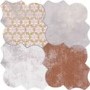 Multi Colour Patterned Floor/Wall Tile 45 x 45cm - Nerja
